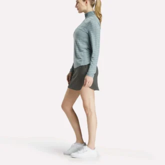 Langærmet Engineered Vector Jacquard 1/4 Zip golfpullover til kvinder Langærmet Engineered Vector Jacquard 1/4 Zip golfpullover til kvinder