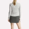 Langærmet Engineered Vector Jacquard 1/4 Zip golfpullover til kvinder Langærmet Engineered Vector Jacquard 1/4 Zip golfpullover til kvinder