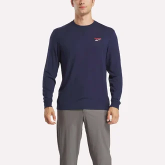 Langærmet golfsweatshirt til mænd