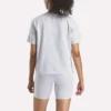 Oversized T-shirt med stort logo og korte ærmer til kvinder Oversized T-shirt med stort logo og korte ærmer til kvinder