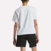 Oversized T-shirt med stort logo og korte ærmer til kvinder Oversized T-shirt med stort logo og korte ærmer til kvinder