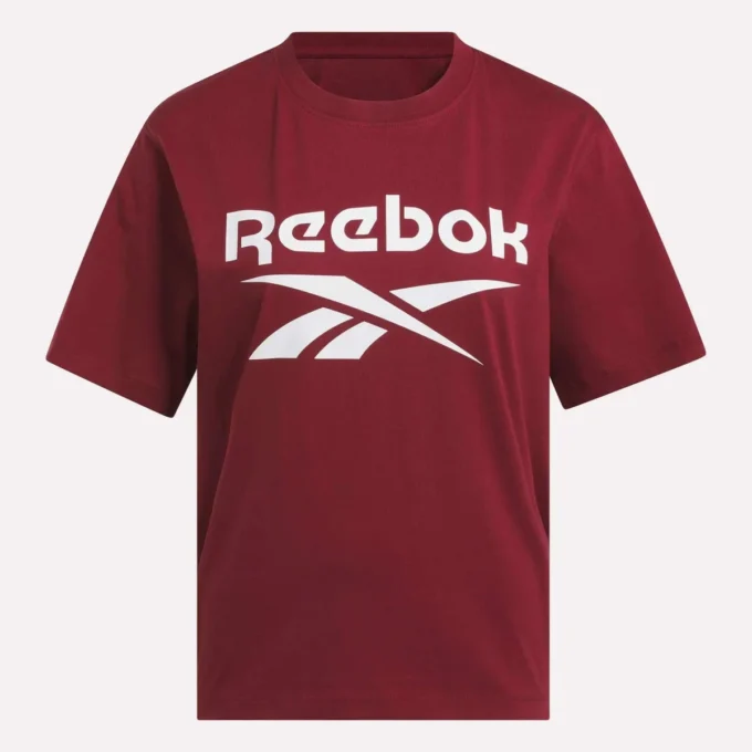 Oversized T-shirt med stort logo og korte ærmer til kvinder Oversized T-shirt med stort logo og korte ærmer til kvinder