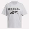 Oversized T-shirt med stort logo og korte ærmer til kvinder Oversized T-shirt med stort logo og korte ærmer til kvinder