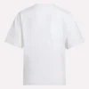 Oversized T-shirt med stort logo og korte ærmer til kvinder Oversized T-shirt med stort logo og korte ærmer til kvinder