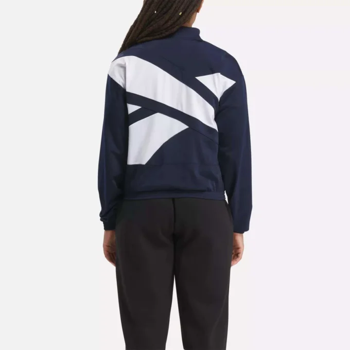 Reebok Identity Back Vector Tricot Track Jacket til kvinder Reebok Identity Back Vector Tricot Track Jacket til kvinder
