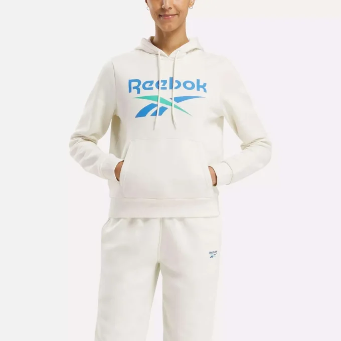 Reebok Identity Big Logo fleece-hoodie til kvinder Reebok Identity Big Logo fleece-hoodie til kvinder