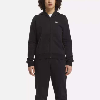 Reebok Identity Small Logo Fleece Full-Zip Hoodie til kvinder