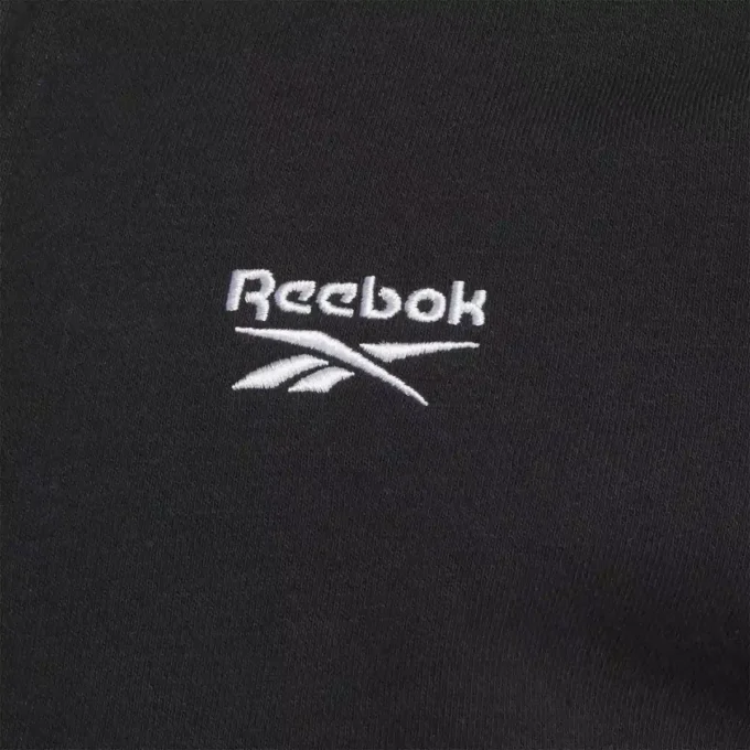 Reebok Identity Small Logo Fleece Full-Zip Hoodie til kvinder Reebok Identity Small Logo Fleece Full-Zip Hoodie til kvinder