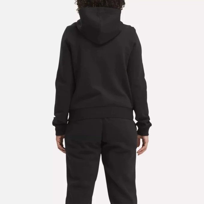 Reebok Identity Small Logo Fleece Full-Zip Hoodie til kvinder Reebok Identity Small Logo Fleece Full-Zip Hoodie til kvinder