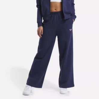 Reebok Identity Small Logo Fleece Wide Leg Pants til kvinder