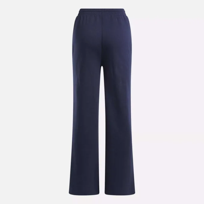 Reebok Identity Small Logo Fleece Wide Leg Pants til kvinder Reebok Identity Small Logo Fleece Wide Leg Pants til kvinder