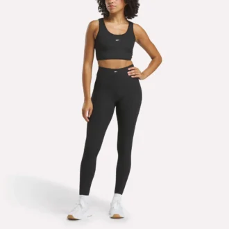 Rib-leggings med stigbøjler til kvinder