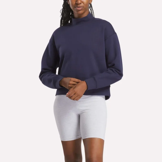 Small Vector Mockneck Sweatshirt til kvinder