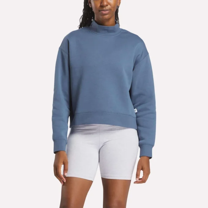 Small Vector Mockneck Sweatshirt til kvinder