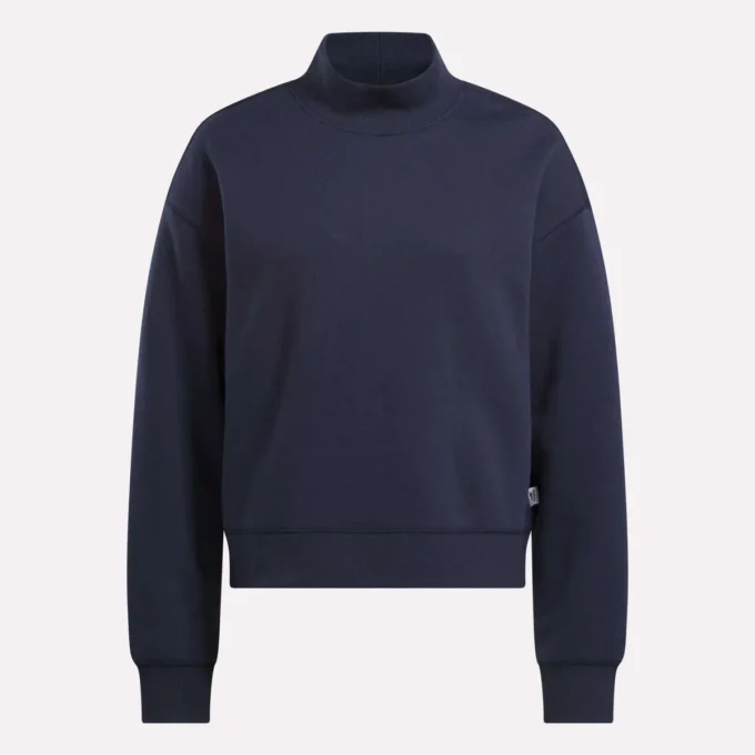 Small Vector Mockneck Sweatshirt til kvinder