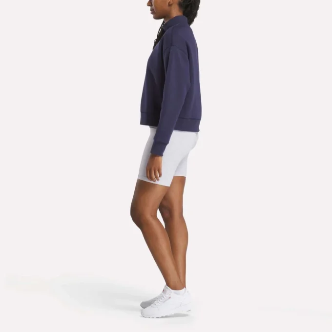 Small Vector Mockneck Sweatshirt til kvinder